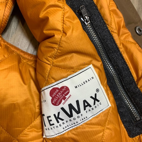 Flint And Tinder Diamond Quilted Waxed Insulated Vest Brown-L - Picture 6 of 9